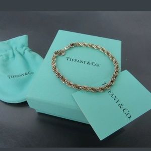 Tiffany & Co. 925 & 18K Twisted Rope Bracelet